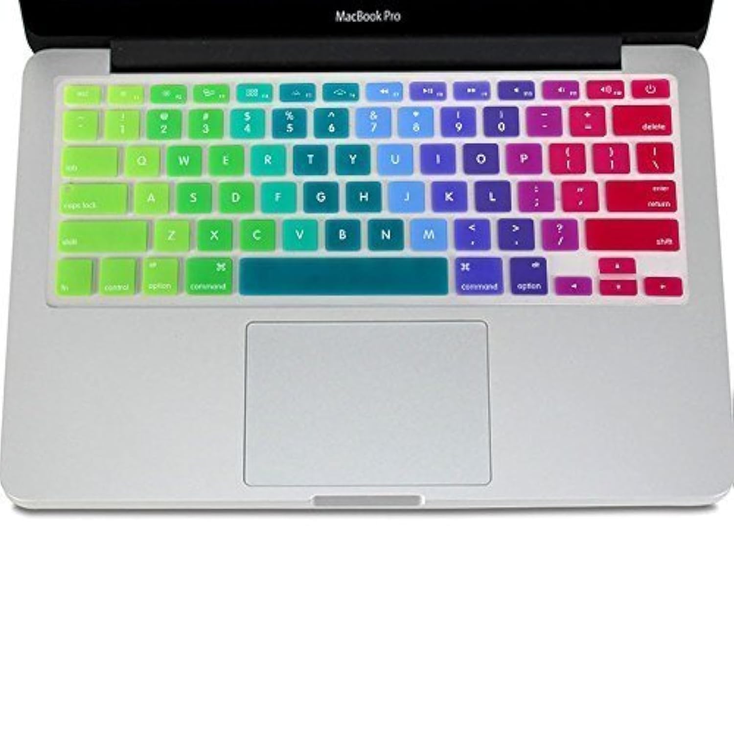 Se7enline Compatible with MacBook Keyboard Cover Skin (US Layout) for Macbook Pro 13, 15, 17 inches/Macbook Air 13.3-inch Old Version Models: A1369, A1466, A1502, A1425, A1398,A1278,A1286 Rainbow — image 1