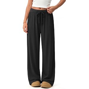 JoyMotion Girls' Wide Leg Sweatpants | Baggy Casual Pants, Open Bottom, Drawstring Waist, Yoga Trousers, Pockets, for Girl 5-