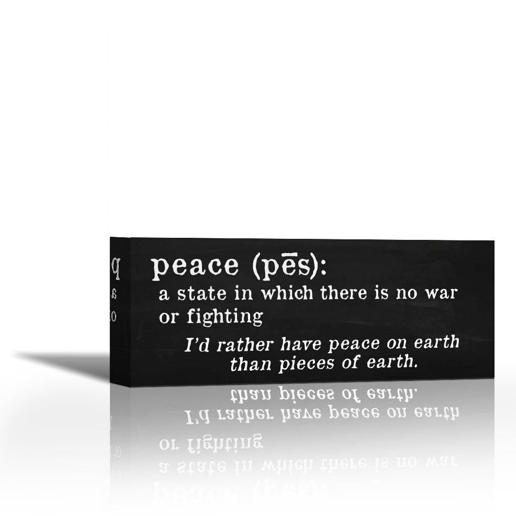Karmakara Peace Definition Print On Canvas Floral Botanical Abstract Art Wall Painting For Living Room Bedroom Drawing Room Ready To Hang Image Size Is 12 X 5 Inch Amazon In Home Kitchen