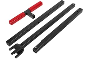 GAROZATION Heavy Duty Extended Water Shut Off Tool with T-Handle, Stainless Steel Multifunctional Valve Wrench