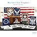 Large U.S AIR Force Stencil for Painting on Wood, Fabric, Walls, Airbrush + More | Reusable 12 x 14 inch Mylar Template (USAF Military Logo)