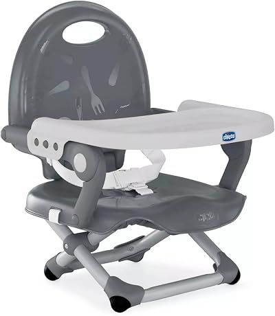Chicco Pocket Snack Booster Seat for Children 6 Months to 3 Years Dark Grey