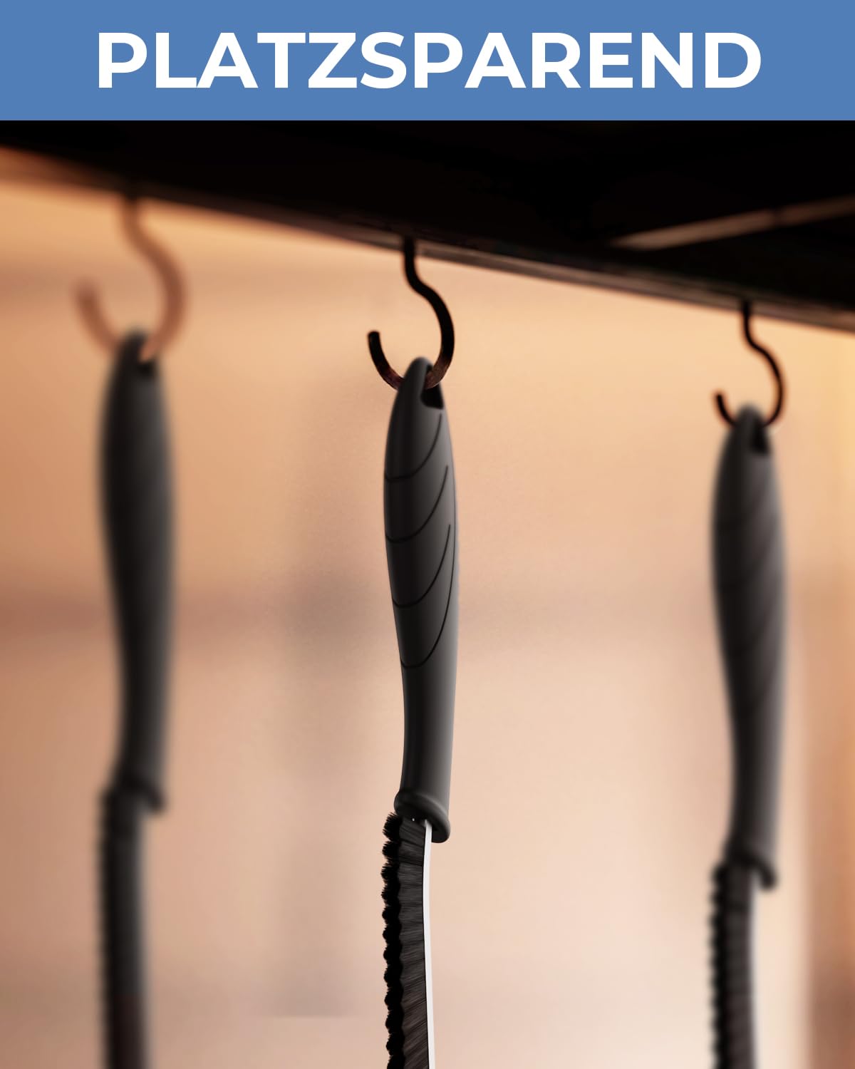 Cleangor Fugenbürste mit Zahnborsten, Hartborsten Ecken Reinigungsbürste, Crevice Cleaning Brush für Bad Fliesen Dusche Küche Toilette | Schmales Design für Ritzen & Fuge (3, SCHWARZ) 9