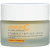 emerginC Vitamin C + Retinol Mask - Exfoliating Green Tea Face Mask with Kaolin Clay - Removes Dead Skin + Helps Improve The Appearance of Uneven Tone for Glowing Skin (1.7 oz, 50 ml)