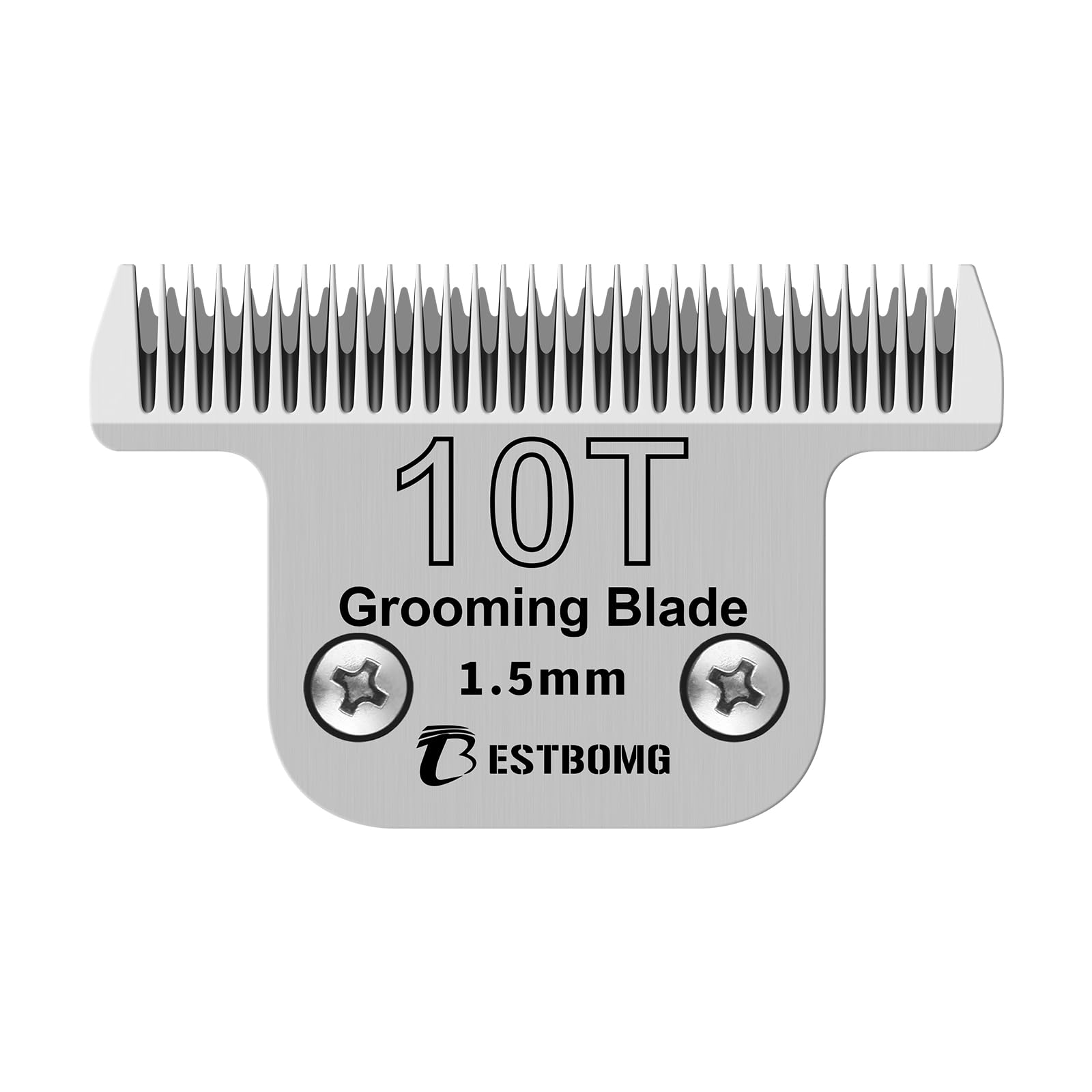 BESTBOMG Dog Grooming Replacement Blade Compatible with Andis/Wahl/Oster Dog Clippers (T10 1/16-Inch(1.5mm))