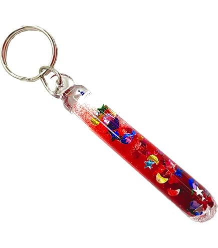 Prismatic Glitter Wand Key Chain Buttefly Key Tag 1 Keyring at