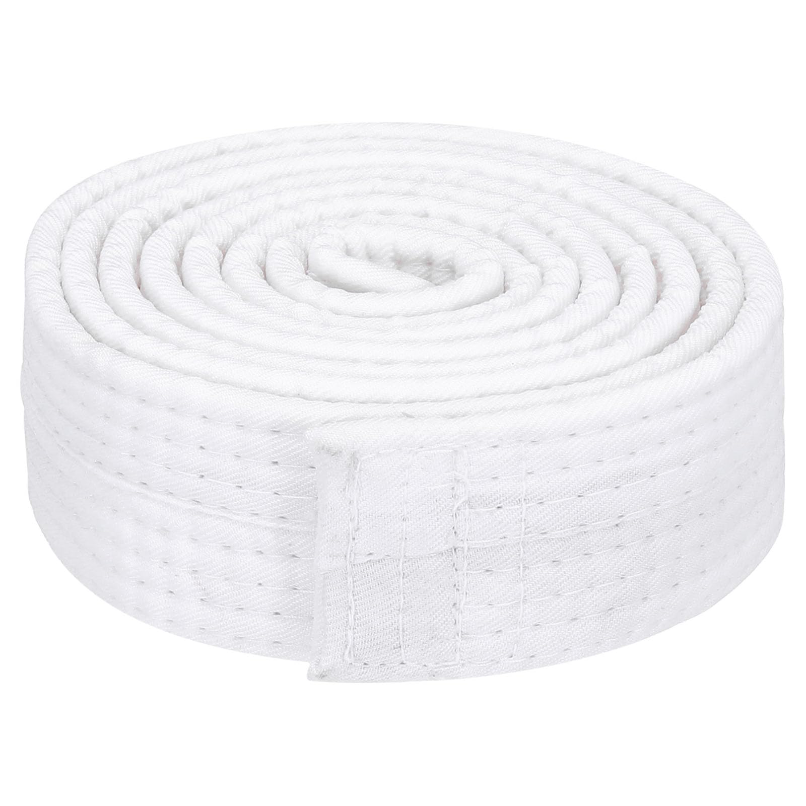 PATIKIL Taekwondo Colored Ranking Belt 1.5" x5.2Ft 1.6m, Polyester Martial Arts Judo Karate Belt for Coach Teaching Practice, White