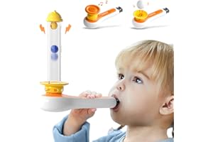 TOP BRIGHT 3 in 1 Sensory Toys for Toddler with Whistle, Ball Blowing, Floating Blow Pipe Balls – Autism Sensory Products, Fine Motor Skills, Toddler Toys for 3 4 5 Year Old Boys Girls Gifts