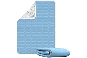 2 Pack Incontinence Bed Pads - 34"X52", Washable and Reusable Waterproof Mattress Pad, Pee Pads for Adults, Kids, Elderly, an