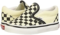 Vans Toddler's Classic Slip On, Black/Off White