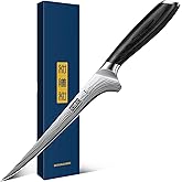 HOSHANHO Fillet Knife 7 Inch, Razor Sharp Boning Knife for Meat Poultry Chicken Cutting, Japanese High Carbon Powder Steel Fish Knives with Flexible Blade and Pakkawood Handle