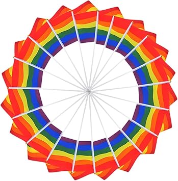 Drapeau Arc En Ciel Lot De 20 Couleur Drapeau Gay Pride