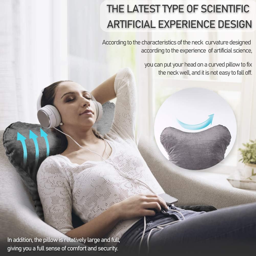 mittaGonG Slim Waist Backrest Reading Pillow with Arms Back Pillows for Sitting in Bed Removable Cover Suited for Ladies: Home & Kitchen