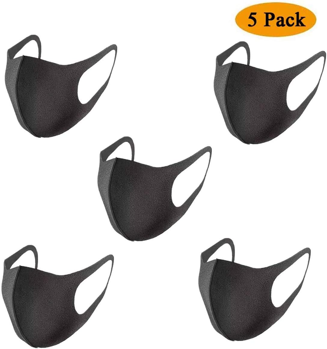 Face Cover, Loisuzn Face Shield Cover Anti-dust Sponge Protection Mouth Covers - Pack of 3
