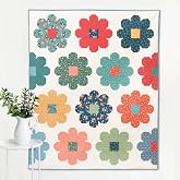 Cluck Cluck Sew Daisy Quilt Pattern: Crib, Throw, Twin, Queen, King Sizes - Sewing Pattern