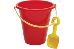 American Plastic Toys Kids’ 8” Sand Pail & Shovel Duo, Beach & Summer Fun, Outdoor Activities, Sand Pail, Ages 18 Mos+(Color May Vary)