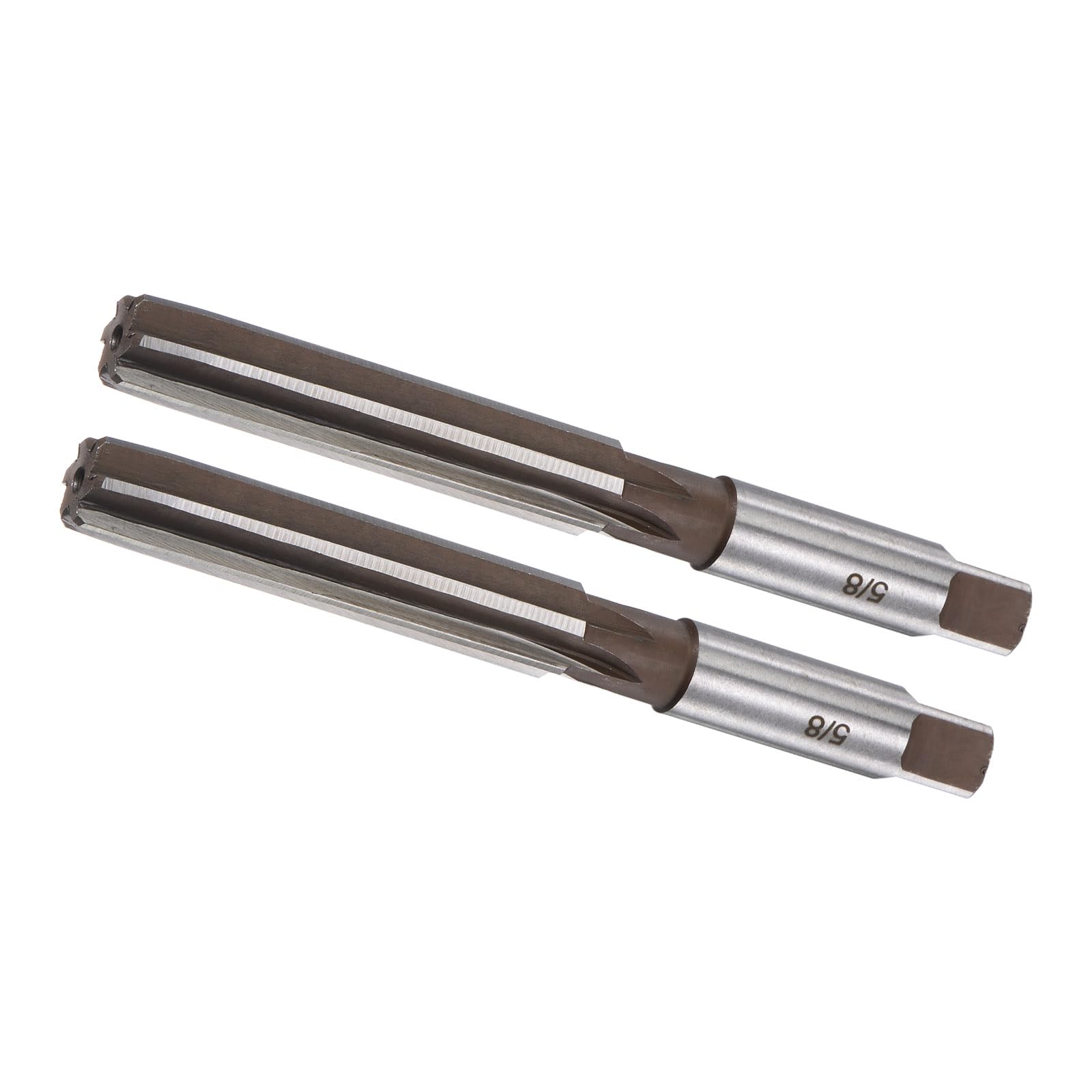CoCud Hand Reamer, 5/8" Cutting Diameter 6 Flutes, Steel Cutter Tool - (Applications: for Aluminum Copper Plastic), 2-Pieces