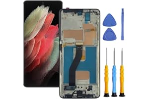 ZTOOYO for Samsung Galaxy S21 Ultra 5G Screen Replacement with Frame for Samsung S21 Ultra Screen Replacement kit SM-G998u G9