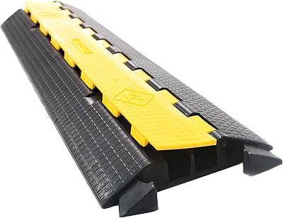 Allcam RCP5YB 0.9m Street Cable Cover 2x 32mm Channels 20 Ton Heavy Duty Hi-Vis