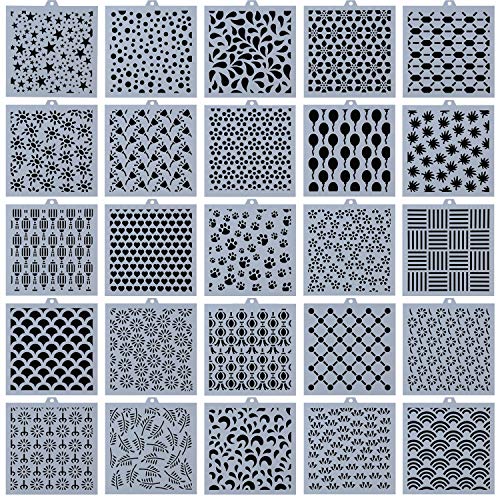 25-pack cookie stencil set for baking gingerbreads cookies cakes scrapbooking decor template mold