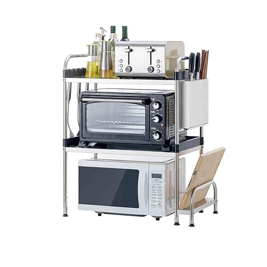 CBDGD Estante De La Cocina Horno De Microondas, Acero ...