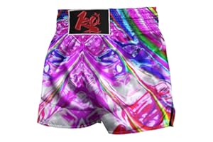 ChenHang Women Boxing Shorts Muay Thai Trunks Pink Flower Sakura MMA Sport Kick Martial Arts Training Gym Costume