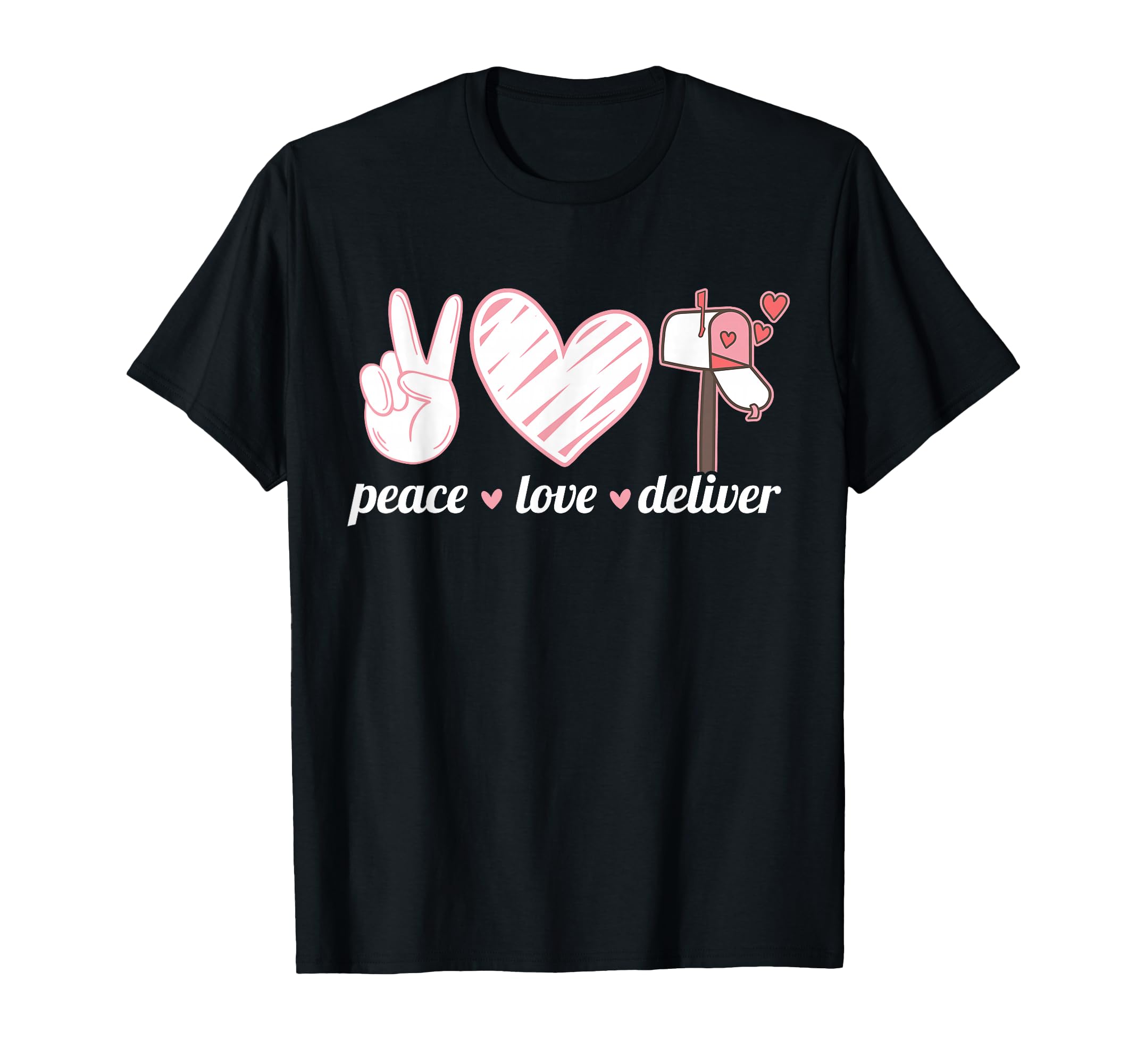 Peace Love Deliver Postal Worker Ballot Voting By Mail T-Shirt