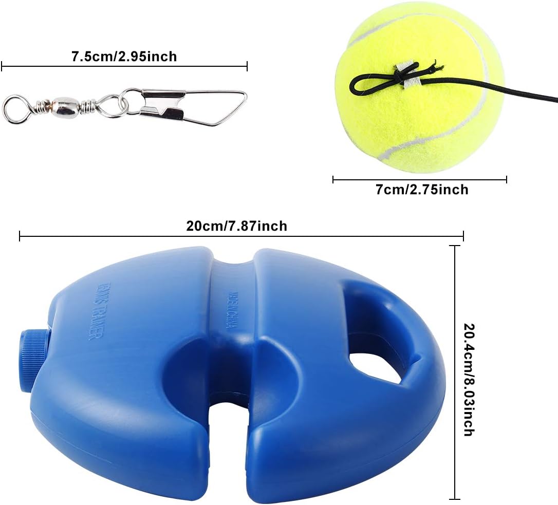 ISWAKI Tennis Trainer Tennis Equipment Practice Training Tool Sport Exercise Blue : Sports & Outdoors