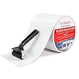 Touranize RV Roof Tape with Rubber Roller, 6 Inch x