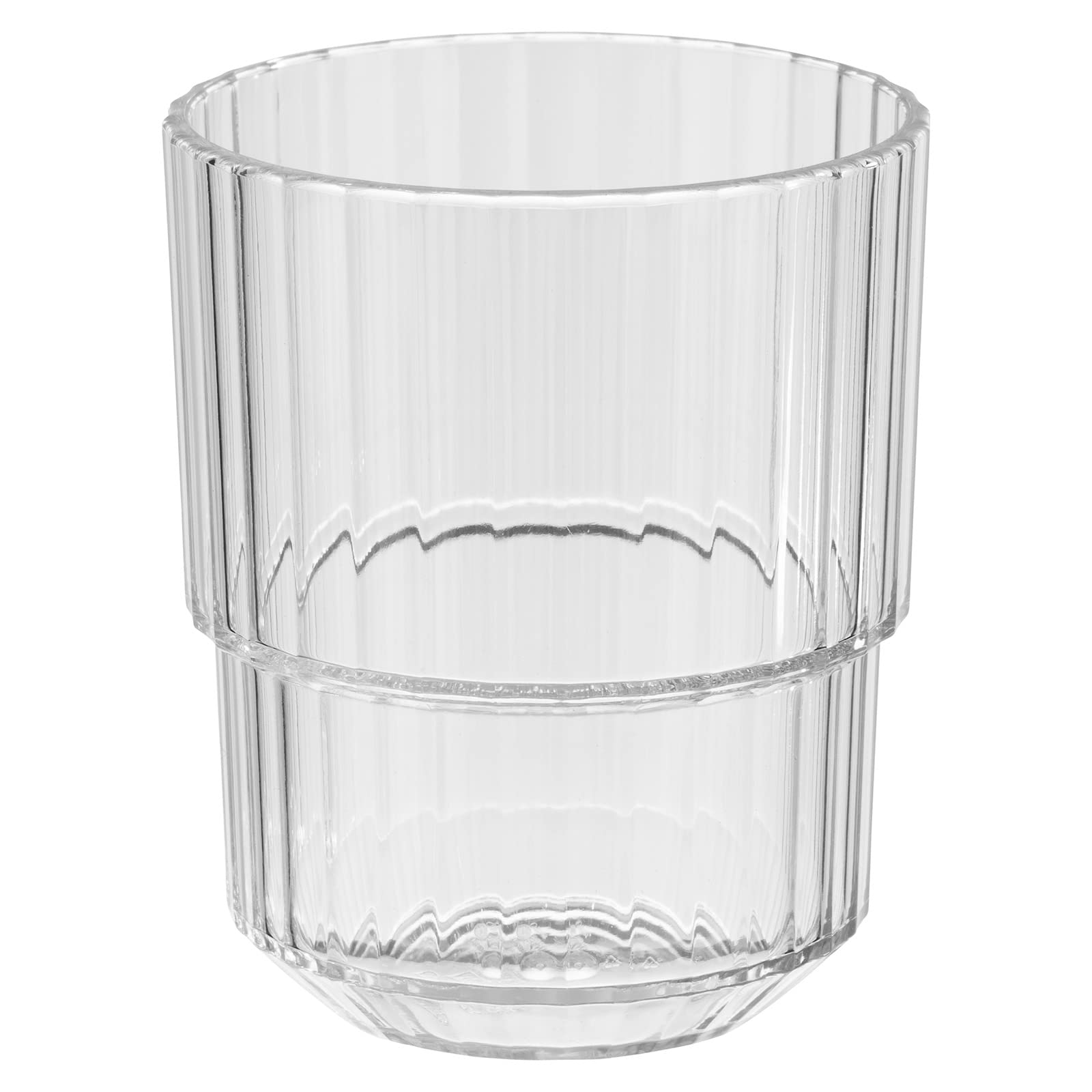 APS Tritan Plastic Drinking Cup - LINEA , BPA Free, Stackable, Shatter-Proof, Reusable, Dishwasher Safe, 150 ml, Crystal Clear