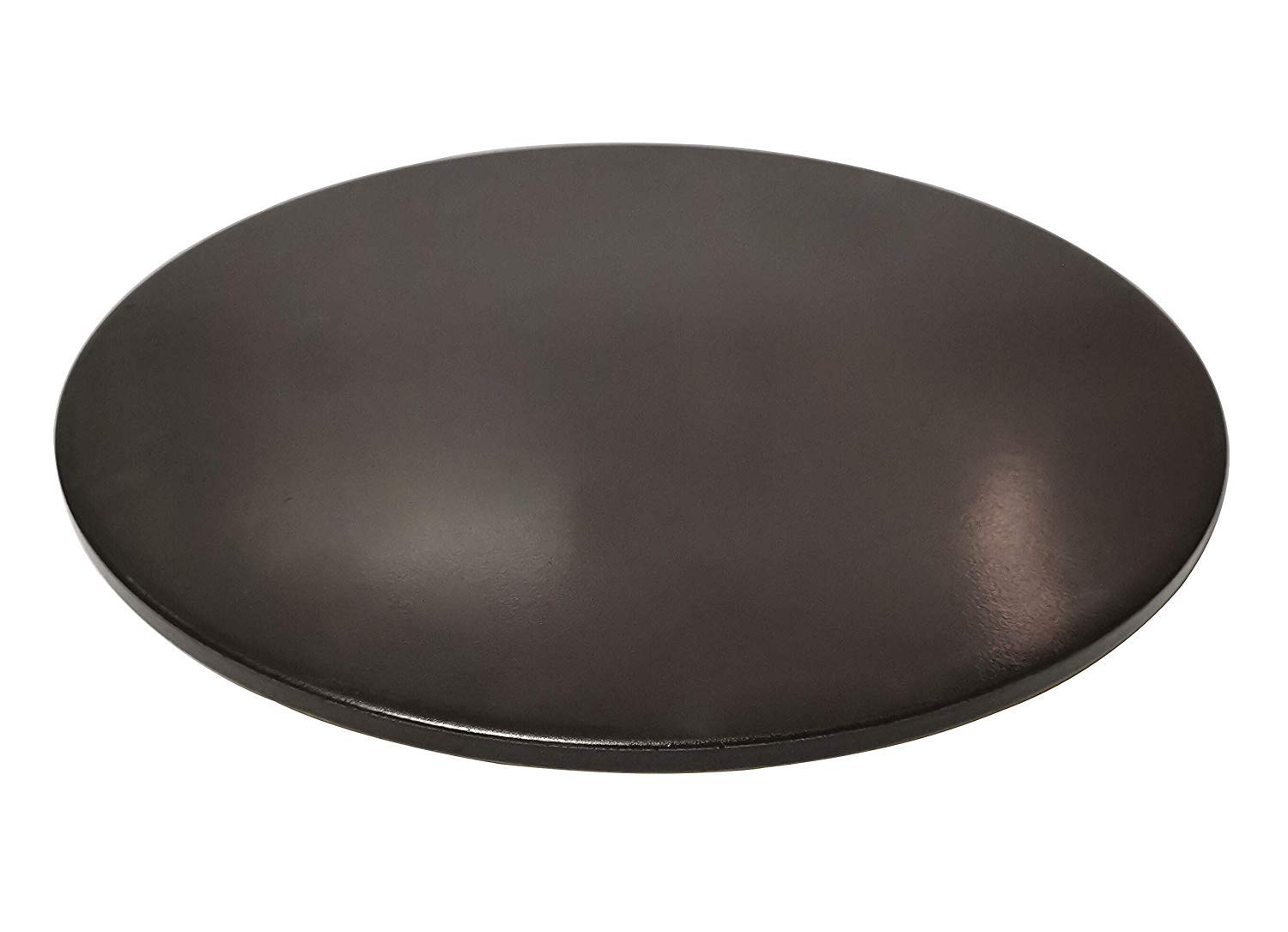 Pizza Stone for Oven or Grill Black Glaze Large Baking Stone Round Ceramic Non-Stick Pan Cooking Bread, Calzone (Black, 13 inch)