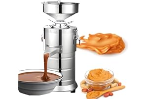1100W Upgraded Commercial Peanut Butter Maker Machine, Electric Sesame Maker, Machine Sesame Paste Peanut Butter Milling Maki