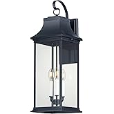 Maxim Lighting 30026CLBK Vicksburg 3-Light Outdoor Wall Sconce, Black