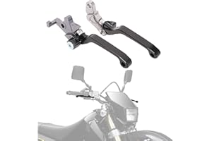 IUVWISN Motorcycle Brake Clutch Lever Pivot Levers Set Adjustable CNC for DRZ400 DRZ400S DRZ400SM DRZ400E 00-23 DR250R 97-00 