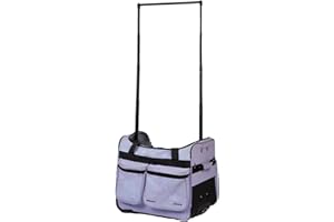 Elite Dance Gear "EZRack" Dance Bag with Garment Rack Garment Cover, 20 Inch Dance Costumes Rolling Garment Bags for Travel, Garment Duffel Bag for Dancer, Competition Bag with Wheels (Purple)
