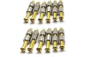 12 Sets/lot 45mm Brass Screw 5/16" (8mm) Nut Rod Loveless Bolts Knife Making Handle Screws for Knife Maker Tactical Survival 