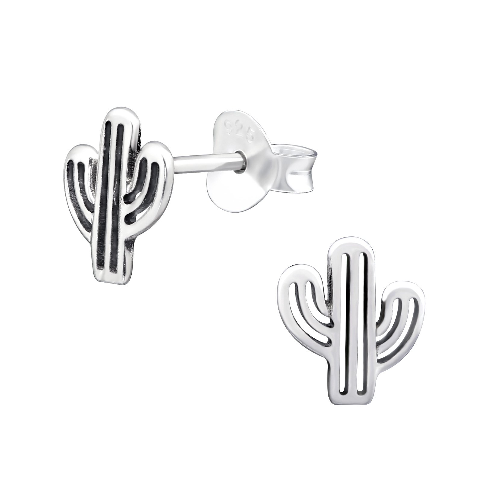925 Sterling Silver Women Cactus Stud Earrings for Women & Girls – Gift-Ready Jewellery by The Rose & Silver Company