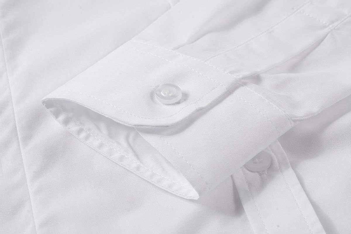 Beninos Women's Formal Work Wear White Simple Shirt at  Women’s Clothing store