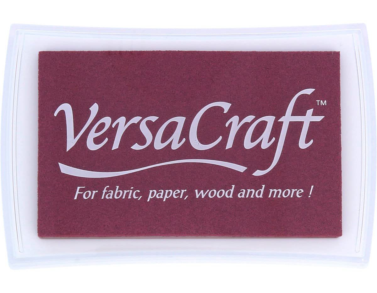 Versacraft Ink Pads for Stamps, Burgundy
