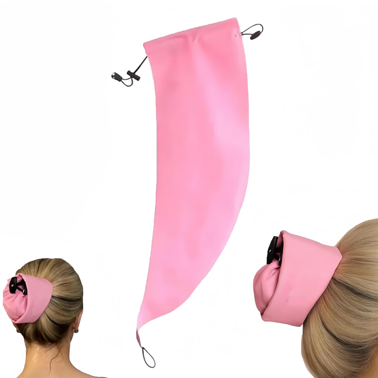 Photo 1 of 1PC-Waterproof Hair Sleeve for Long Hair,Reusable Adjustable Crown Washing Shower Cap Ponytail Protects Styled Hair Locs Braids,A Quick Root Refresh Shower Hair Wash Accessory for Your Pony Tail