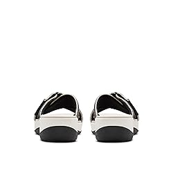 Clarks Women's Arla Wave Slide Sandal, Black