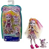 Mattel Enchantimals Zadie Zebra Doll with Ref Animal Figure, 6-inch Small Doll with Removable Skirt &amp; Accessories, Sunny Savanna Toy Collection