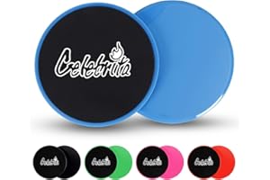 CELEBRITA MMA Celebrita Pair of Gliding Discs Core Sliders Ab, Back, Hip, and Leg Exercise Gear for Gym, Home, Yoga, Pilates | Strengthen Abdomen, Burn Fat, Improve Balance