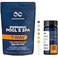 Aquabeacon Pool Test Strips - 7-Way Spa & Hot Tub Test Strips – 150PCS Premium Pool Testing Strips - Pool Water Test Strips for Alkalinity, pH, Free & Total Chlorine, Bromine, Hardness & Cyanuric Acid