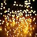 LuckLED Fairy Decorative Christmas Solar String Lights, 49ft 150 LED Copper Wire Starry String Lights Ambiance Lighting for Indoor and Outdoor, Home, Garden, Patio, Party Decorations (Warm White)