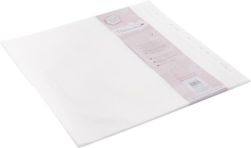 Papermania Page Protectors 12 x 12 Clear PVC Free 25 Pack Postbound D-Ring