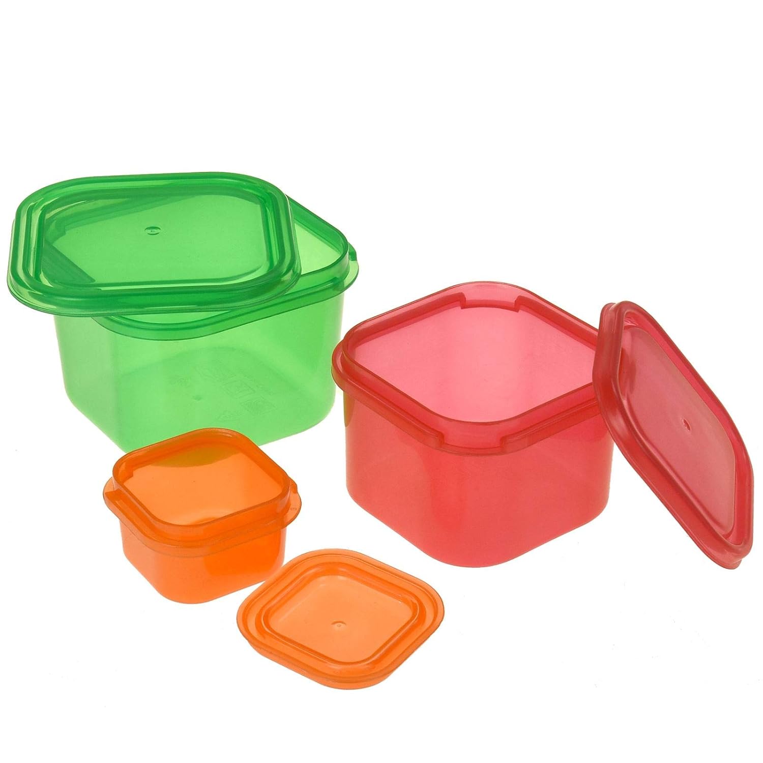 ASAB apilables 7 Unidades Forma Saludable a Prueba de Fugas contenedor