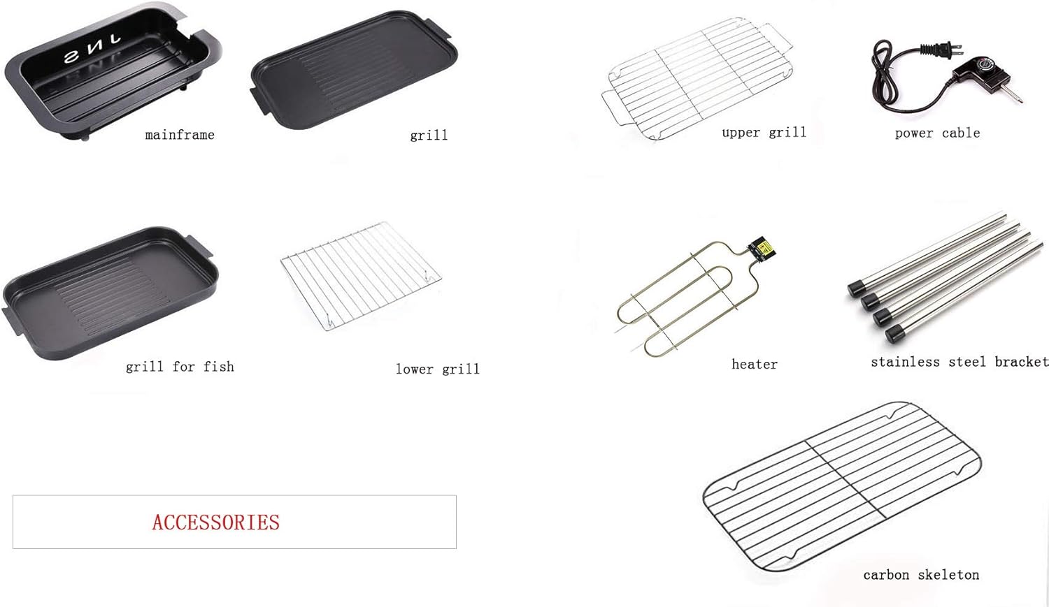 review LHYPYS Multi-Function BBQ Grill Electric and Carbon Dual-Use Grill for Indoor and Outdoor Smokeless Non-Stick Barbecue Plate