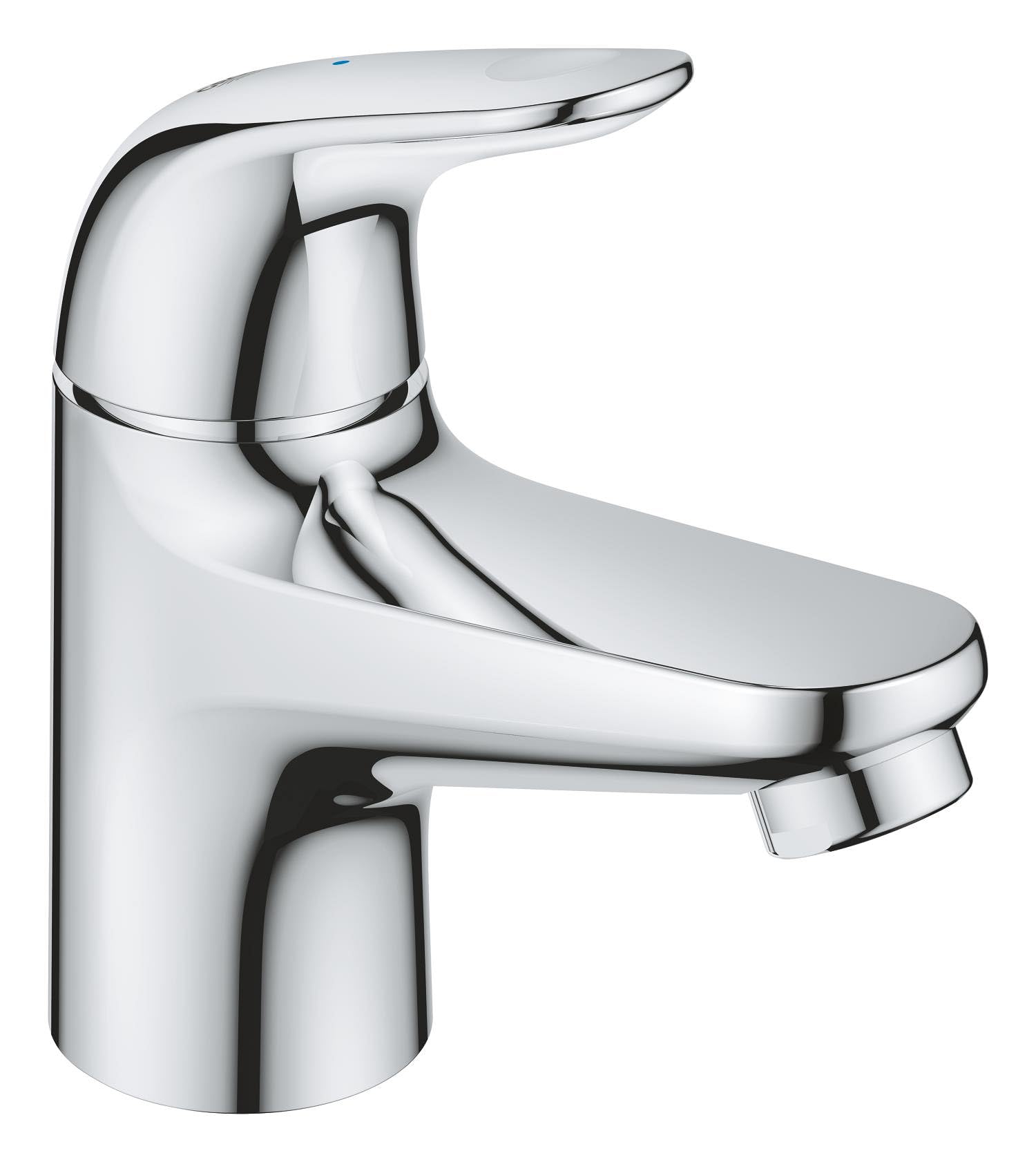 GROHE Swift - Pillar Tap (XS-Size, Monobloc, Ceramic Headpart, Water-Saving, Only Cold or Hot-Water Supply, Fit for Small Basins in Cloakrooms), Size 128mm, Chrome, 20617001 — image 1