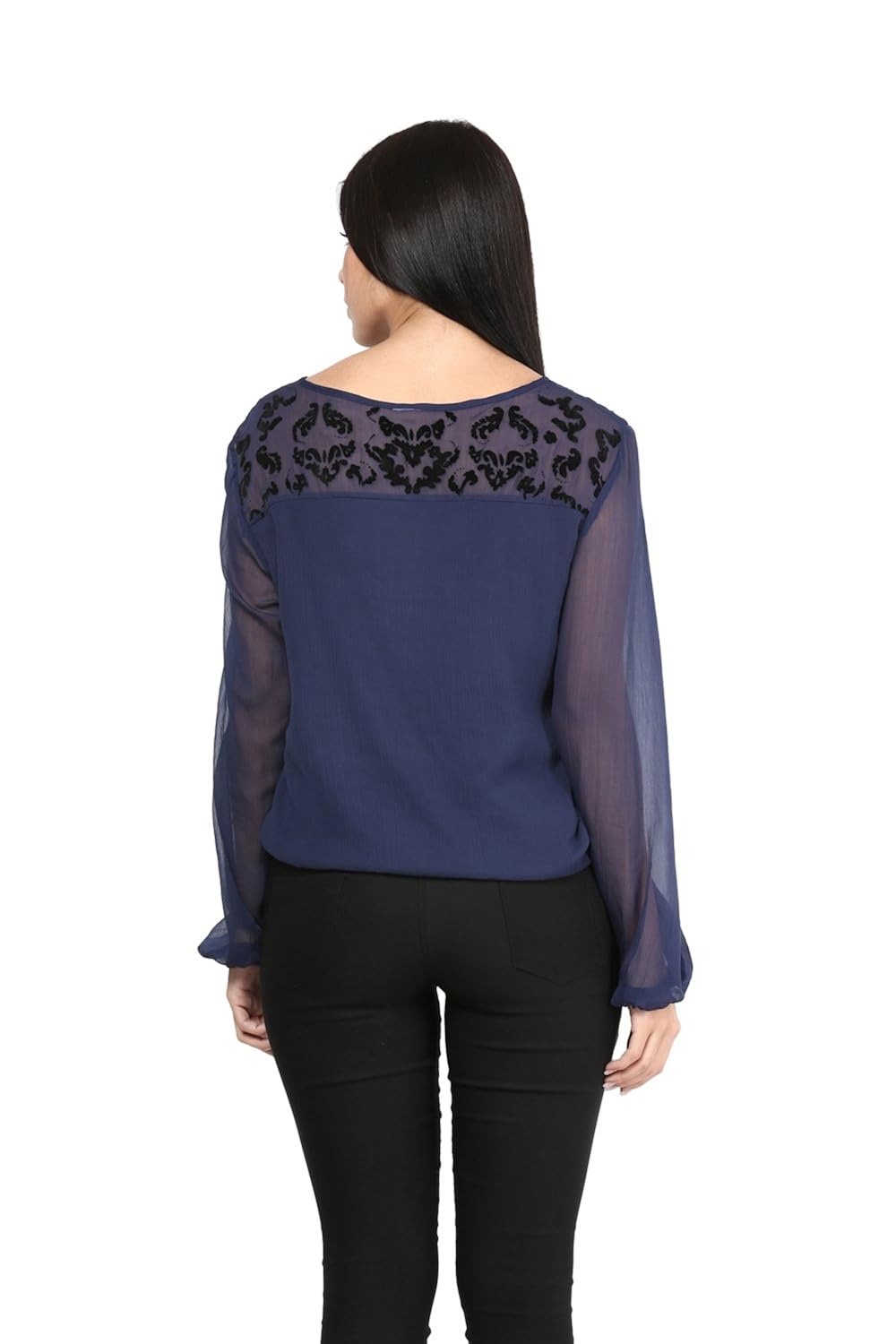 mayra women's polyester top (z1602t09264)